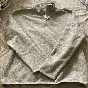 J Crew quarter zip fleece NWT